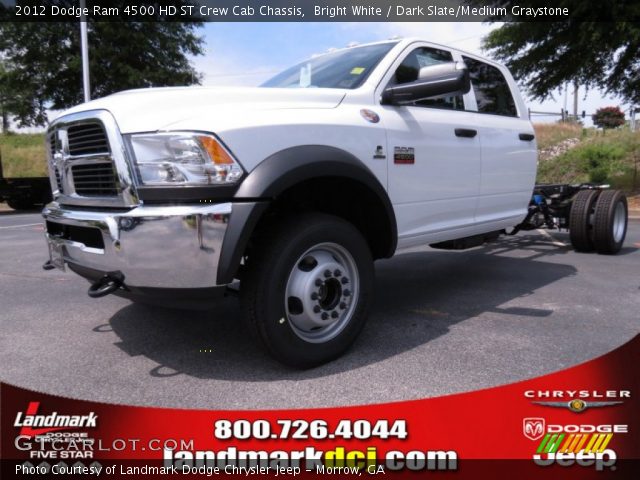 2012 Dodge Ram 4500 HD ST Crew Cab Chassis in Bright White