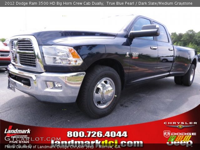2012 Dodge Ram 3500 HD Big Horn Crew Cab Dually in True Blue Pearl