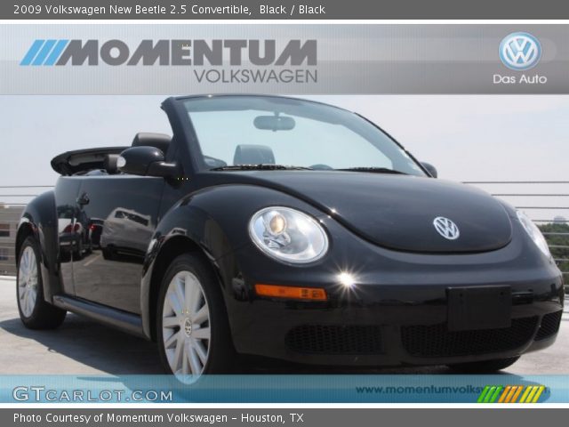 2009 Volkswagen New Beetle 2.5 Convertible in Black