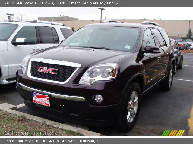 2008 GMC Acadia SLT AWD in Dark Crimson Red Metallic