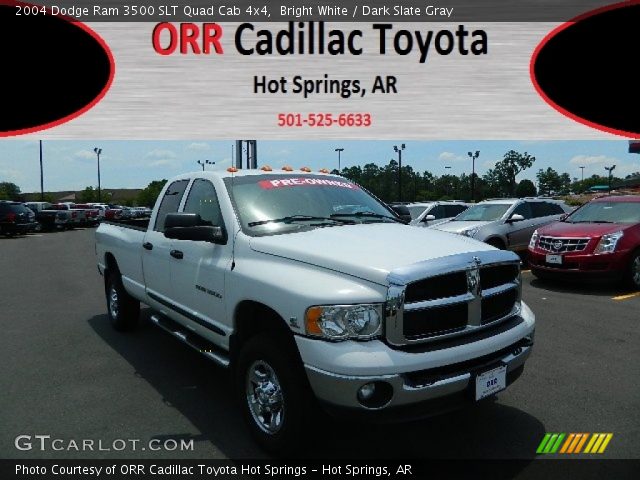 2004 Dodge Ram 3500 SLT Quad Cab 4x4 in Bright White