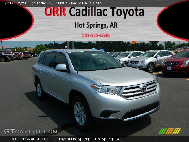 2012 Toyota Highlander V6 in Classic Silver Metallic