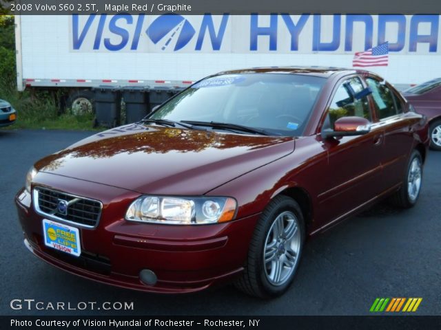 2008 Volvo S60 2.5T in Maple Red