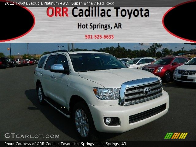 2012 Toyota Sequoia Platinum 4WD in Super White
