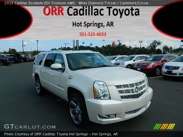2013 Cadillac Escalade ESV Premium AWD in White Diamond Tricoat