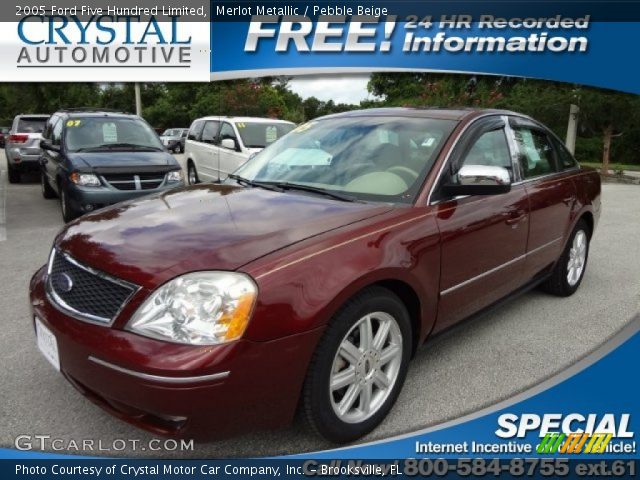 2005 Ford Five Hundred Limited in Merlot Metallic