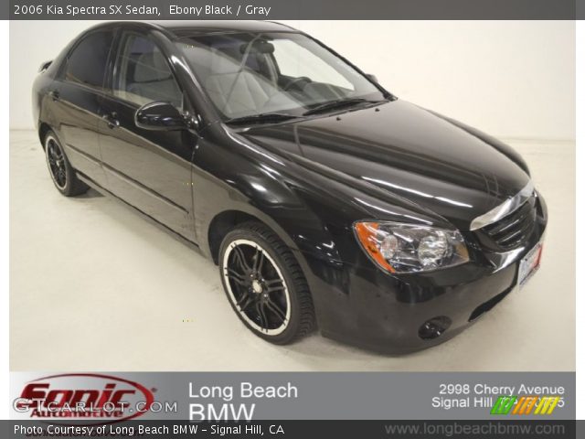 2006 Kia Spectra SX Sedan in Ebony Black