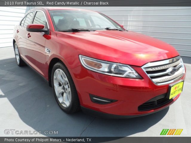 2010 Ford Taurus SEL in Red Candy Metallic