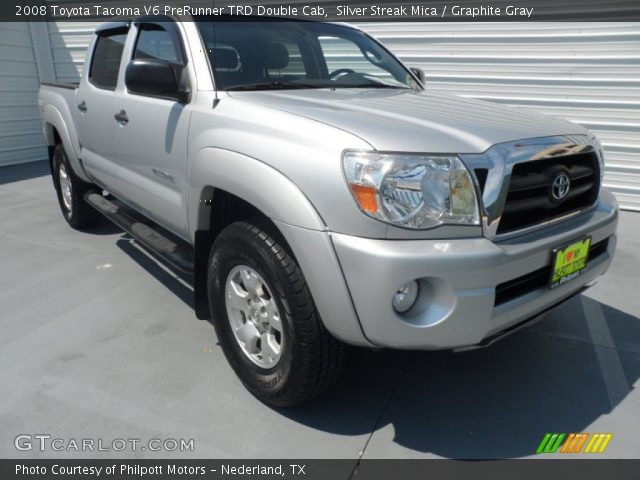 2008 Toyota Tacoma V6 PreRunner TRD Double Cab in Silver Streak Mica