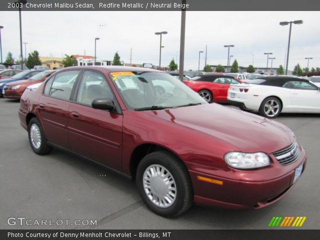 2003 Chevrolet Malibu Sedan in Redfire Metallic