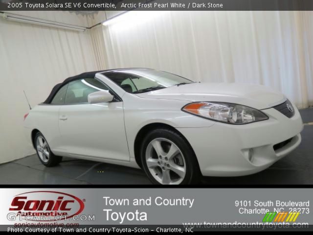 2005 Toyota Solara SE V6 Convertible in Arctic Frost Pearl White