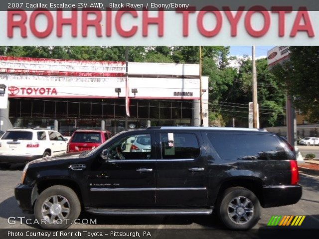 2007 Cadillac Escalade ESV AWD in Black Raven