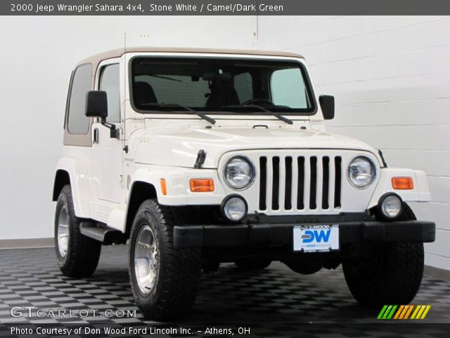 2000 Jeep Wrangler Sahara 4x4 in Stone White