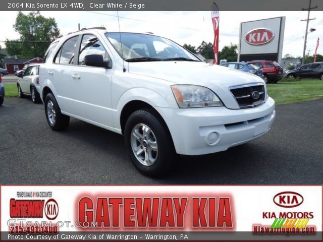 2004 Kia Sorento LX 4WD in Clear White