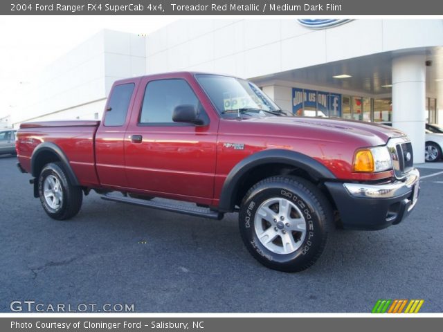 2004 Ford Ranger FX4 SuperCab 4x4 in Toreador Red Metallic