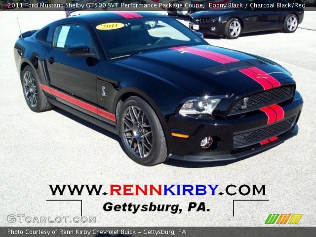 2011 Ford Mustang Shelby GT500 SVT Performance Package Coupe in Ebony Black