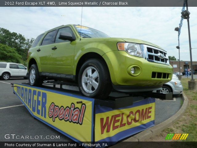 2012 Ford Escape XLT 4WD in Lime Squeeze Metallic