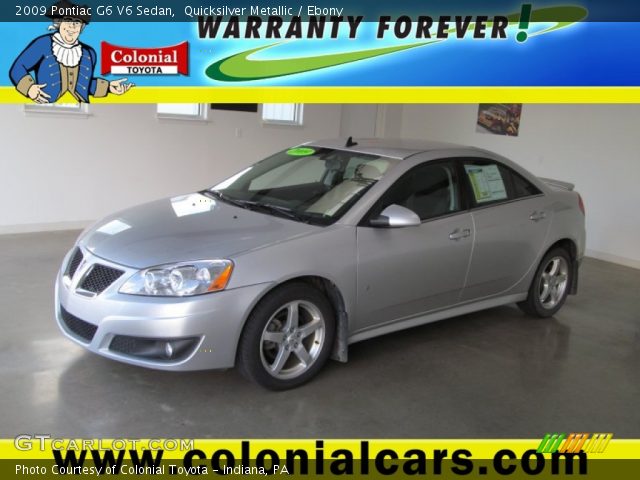 2009 Pontiac G6 V6 Sedan in Quicksilver Metallic