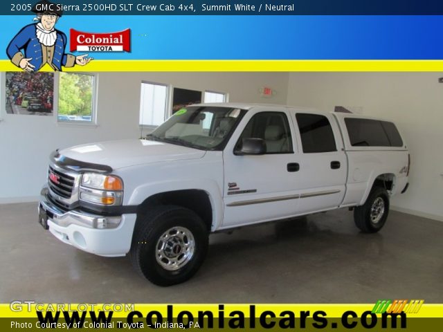 2005 GMC Sierra 2500HD SLT Crew Cab 4x4 in Summit White