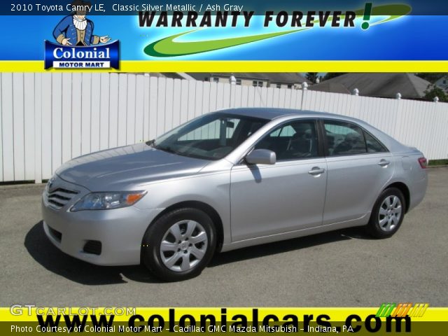 2010 Toyota Camry LE in Classic Silver Metallic