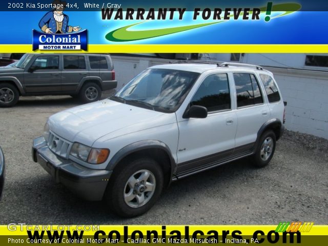 2002 Kia Sportage 4x4 in White