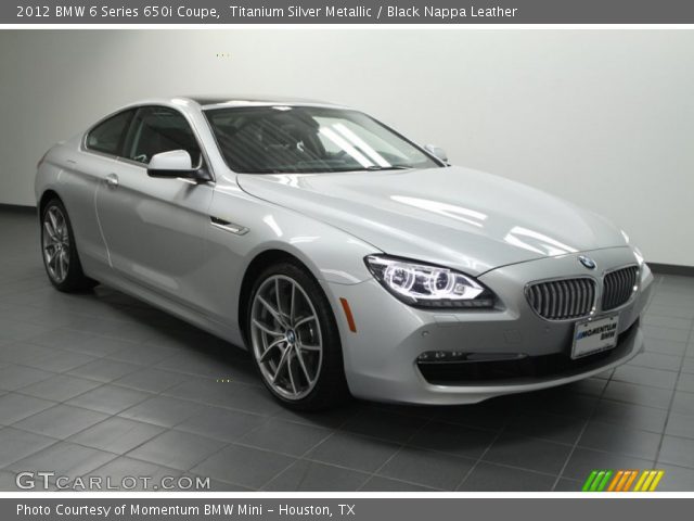 2012 BMW 6 Series 650i Coupe in Titanium Silver Metallic