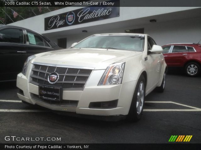 2008 Cadillac CTS Sedan in White Diamond Tri-Coat