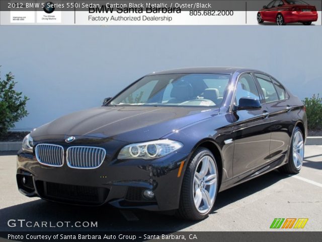 2012 BMW 5 Series 550i Sedan in Carbon Black Metallic