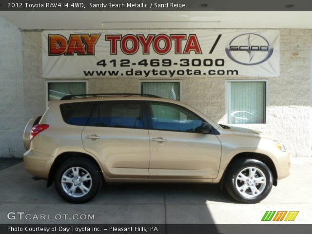 2012 Toyota RAV4 I4 4WD in Sandy Beach Metallic