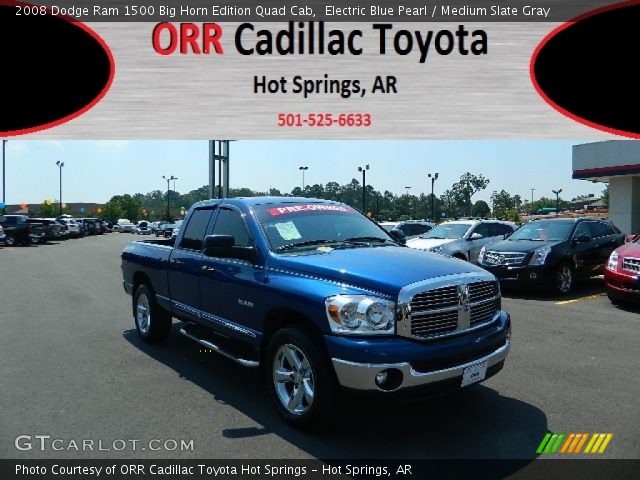 2008 Dodge Ram 1500 Big Horn Edition Quad Cab in Electric Blue Pearl