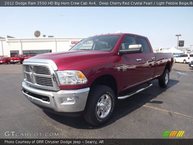 2012 Dodge Ram 3500 HD Big Horn Crew Cab 4x4 in Deep Cherry Red Crystal Pearl