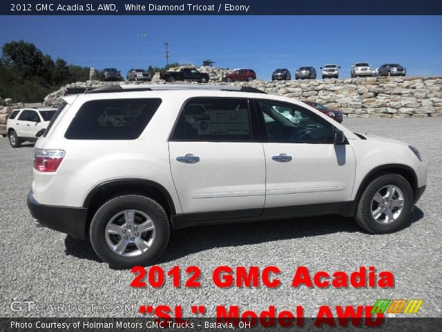 2012 GMC Acadia SL AWD in White Diamond Tricoat