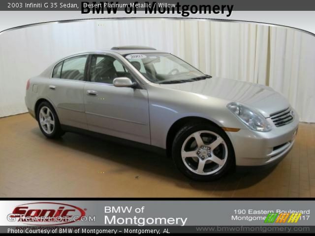 2003 Infiniti G 35 Sedan in Desert Platinum Metallic