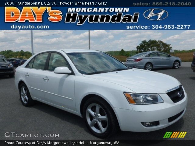 2006 Hyundai Sonata GLS V6 in Powder White Pearl