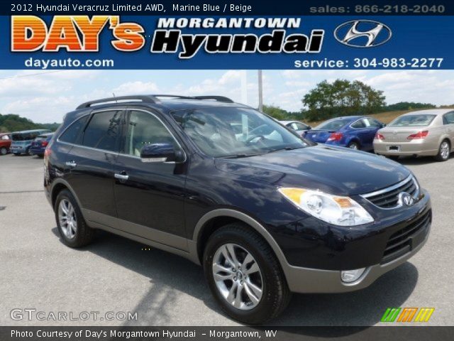 2012 Hyundai Veracruz Limited AWD in Marine Blue