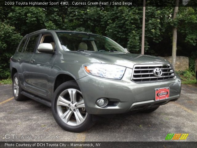 2009 Toyota Highlander Sport 4WD in Cypress Green Pearl