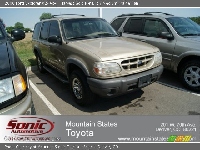 2000 Ford Explorer XLS 4x4 in Harvest Gold Metallic