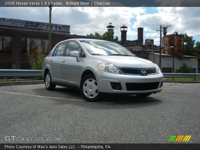2008 Nissan Versa 1.8 S Sedan in Brilliant Silver