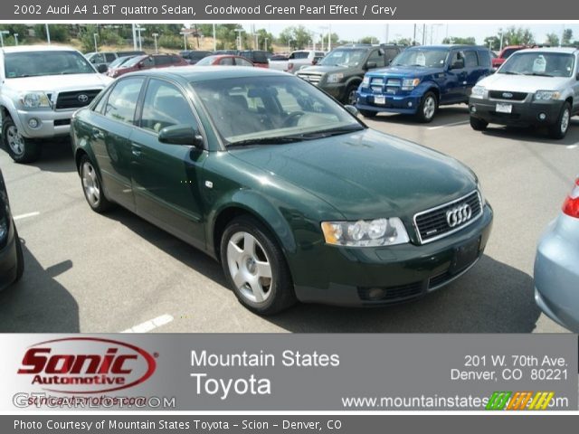 2002 Audi A4 1.8T quattro Sedan in Goodwood Green Pearl Effect