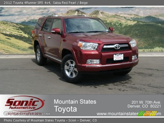 2012 Toyota 4Runner SR5 4x4 in Salsa Red Pearl