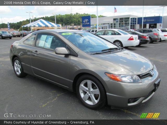 2008 Honda Civic EX-L Coupe in Galaxy Gray Metallic