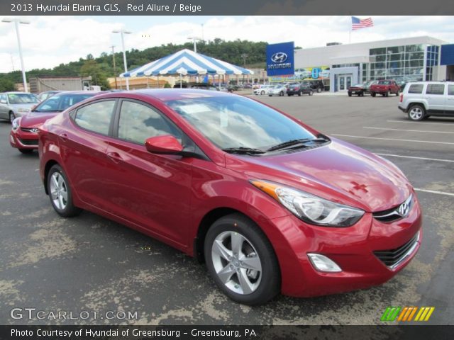 2013 Hyundai Elantra GLS in Red Allure