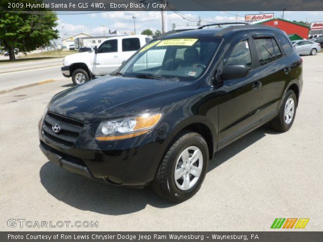 2009 Hyundai Santa Fe GLS 4WD in Ebony Black
