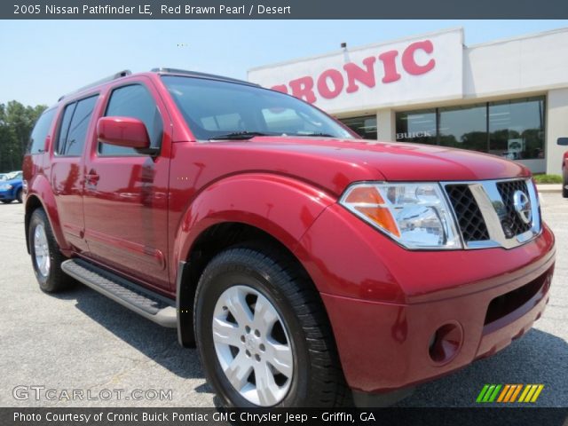 2005 Nissan Pathfinder LE in Red Brawn Pearl
