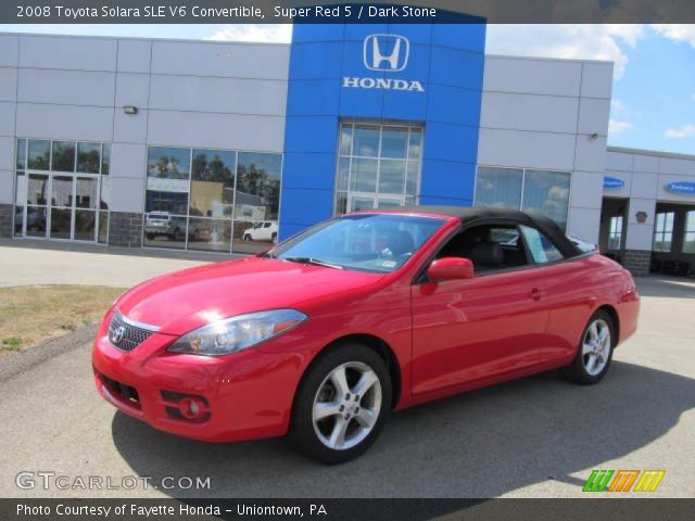 2008 Toyota Solara SLE V6 Convertible in Super Red 5