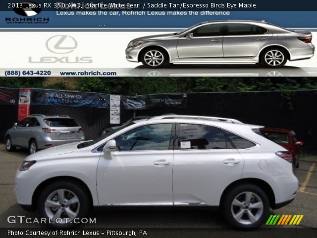 2013 Lexus RX 350 AWD in Starfire White Pearl