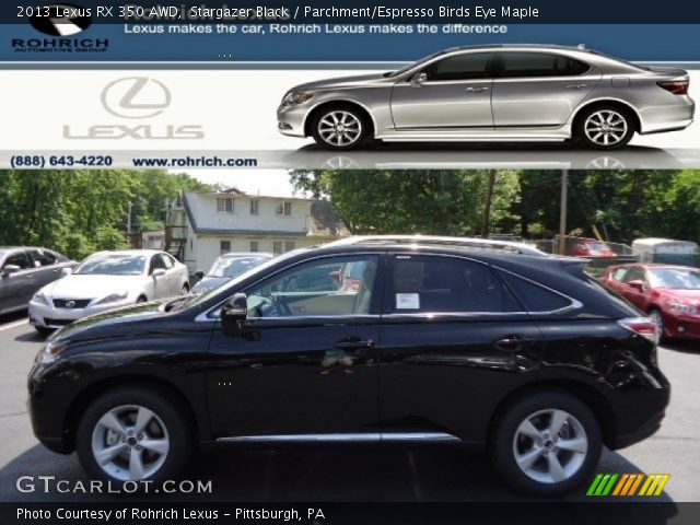 2013 Lexus RX 350 AWD in Stargazer Black