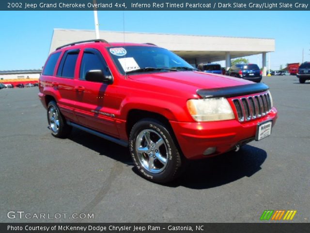 2002 Jeep Grand Cherokee Overland 4x4 in Inferno Red Tinted Pearlcoat