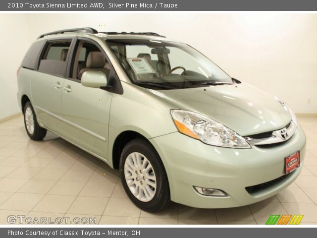 2010 Toyota Sienna Limited AWD in Silver Pine Mica