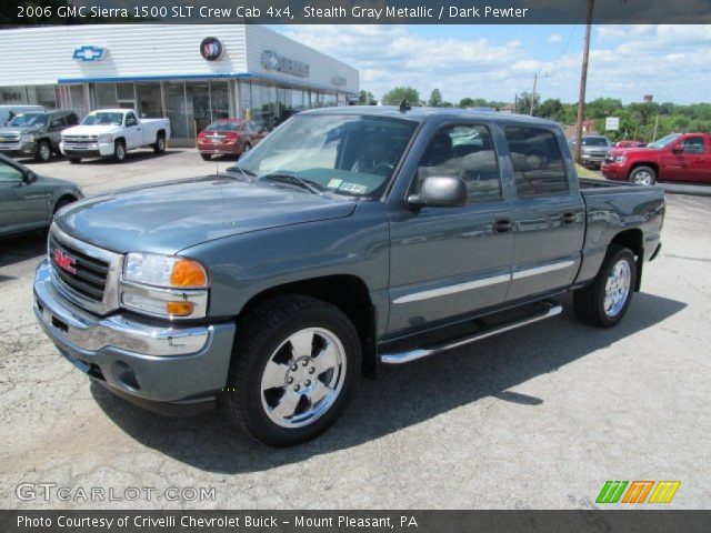 2006 GMC Sierra 1500 SLT Crew Cab 4x4 in Stealth Gray Metallic